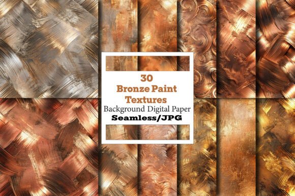 Bronze Paint Texture Patterns