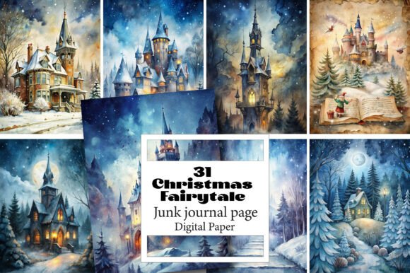 Christmas Fairytale Junk Journal Pages: Your Creative Spark