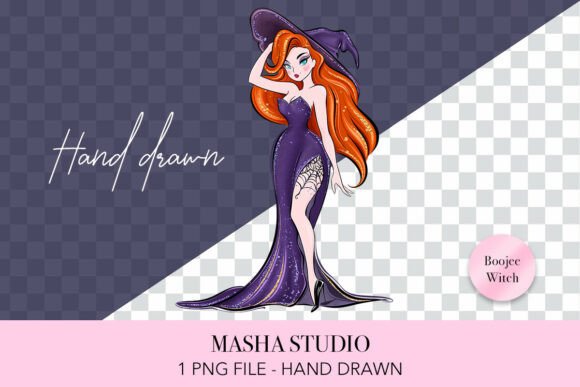 Creating with Boojee Halloween Girl Hand Drawn Clipart