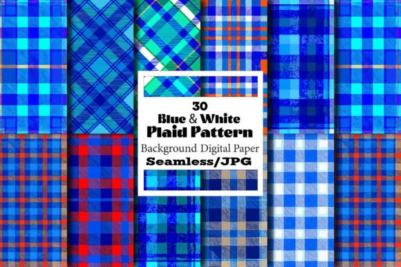 Discover the Versatility of Blue White Plaid Seamless Pattern