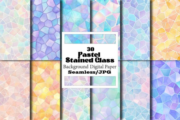 Exploring the Versatility of Pastel Stained Glass Seamless Patterns