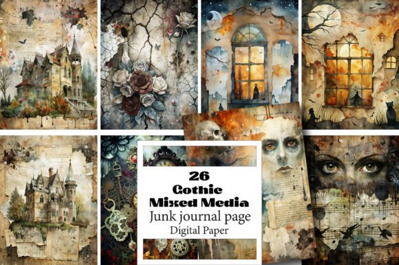Gothic Mixed Media Junk Journal Pages: A Strategic Resource for Creative Vision