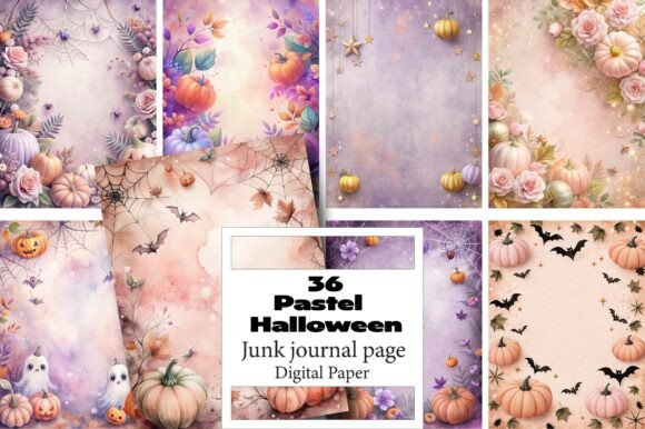 Pastel Halloween Junk Journal Pages: A Softly Spooky Creative Revolution