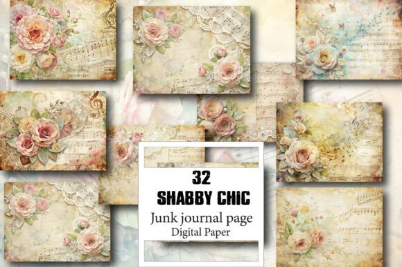 Shabby Chic Journal Papers: A Creative Toolkit