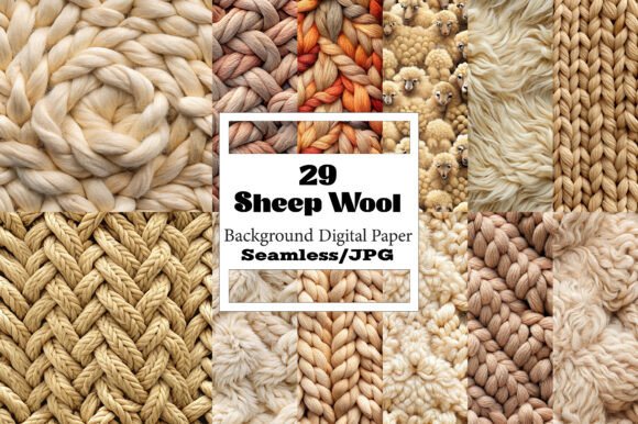 Sheep Wool Digital Paper Textures: The Cozy Foundation for a Thousand Creative Projects