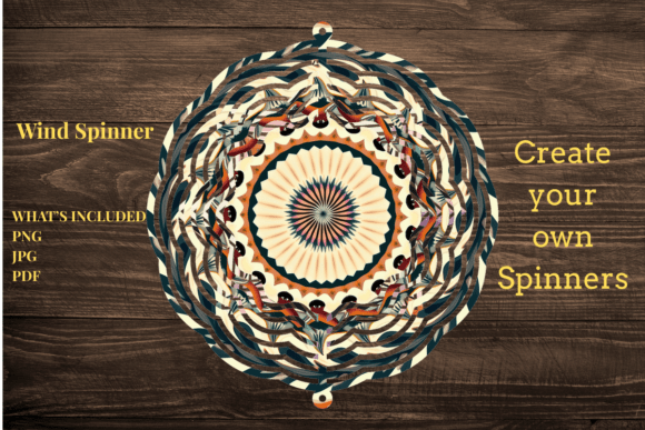 Sunburst Mandela Spinner: Geometry in Motion