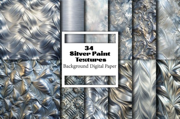 The Allure and Utility of Tileable Silver Paint Texture Designs