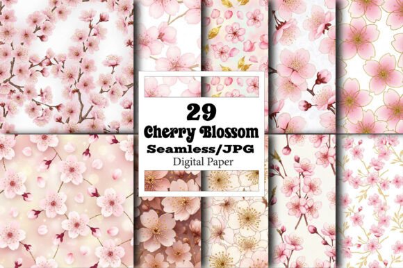 The Creative Revolution: How Cherry Blossom Digital Paper Packs Empower Modern Design