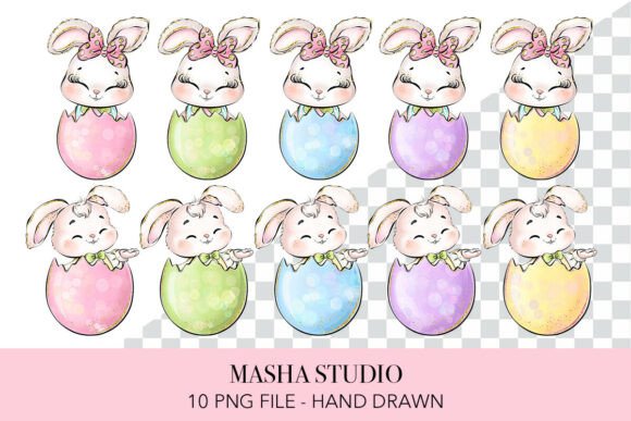 The Distinct Appeal and Practical Considerations of Masha Studio's Easter Bunnies Clipart