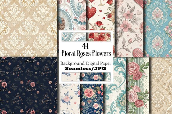 The Enduring Allure of the Floral Roses Flowers Seamless Pattern in Modern Creativity