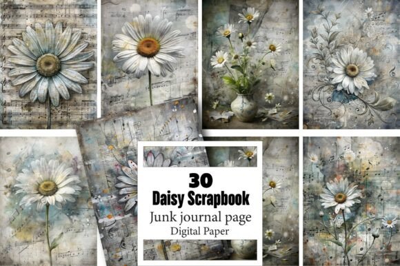 The Expressive Potential of Daisy Junk Scrapbook Paper