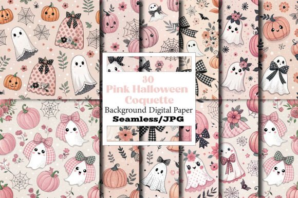 The Pink Halloween Pattern Seamless Coquette: A Versatile Digital Design Asset