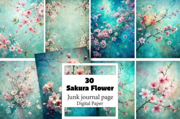The Sakura Flower Junk Journal Kit: Your Unlimited Creative Canvas