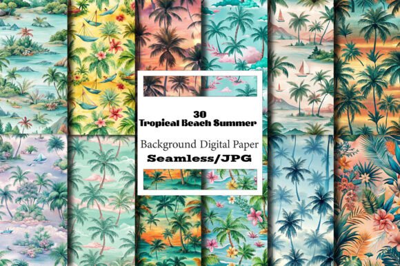 Tropical Beach Summer Seamless: A Versatile Design for Creative Projects