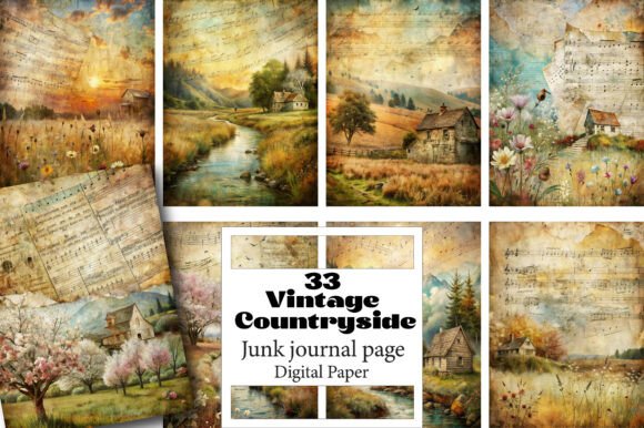 Understanding Vintage Countryside Junk Journal Pages: A Versatile Digital Resource