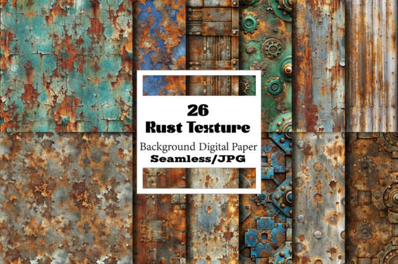 Unleash Creativity with Rust Texture Digital Papers
