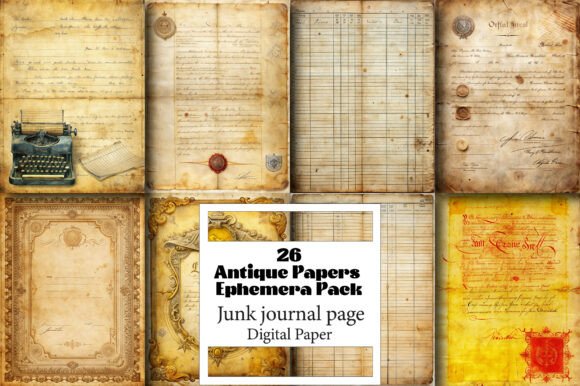 Unlock Your Creative Legacy with Antique Papers Ephemera