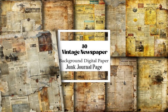 Unlocking Creative Charm with Vintage Newspaper Junk Journal