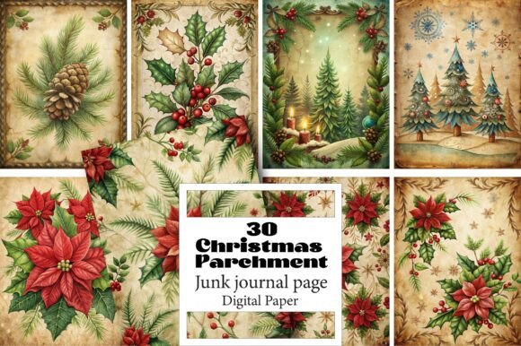 Unlocking Creative Potential with Christmas Parchment Paper Junk Journal