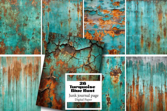 Unlocking Creative Potential with the Turquoise Blue Rust Paper Pack
