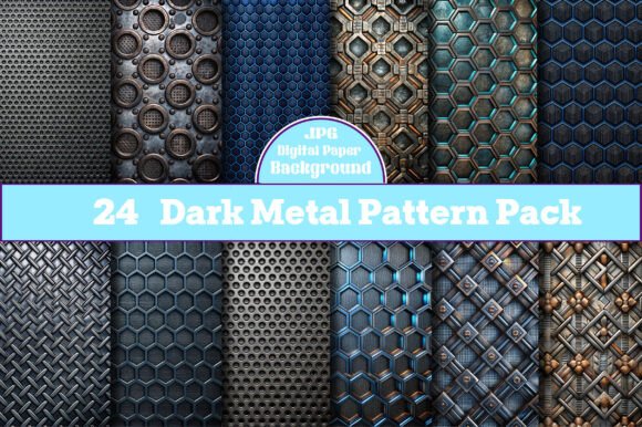 Unlocking Creativity with Dark Metal Pattern Pack: A Versatile Tool for Modern Designers