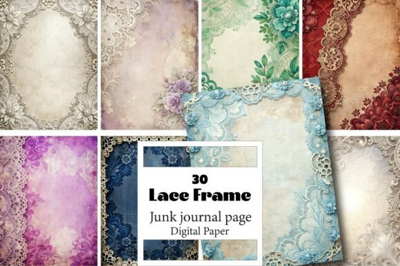 Unlocking Creativity with Lace Frame Vintage Junk Journals